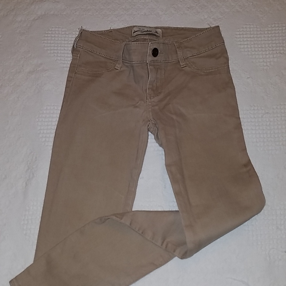 Abercrombie Kids Khaki Skinny Jeans